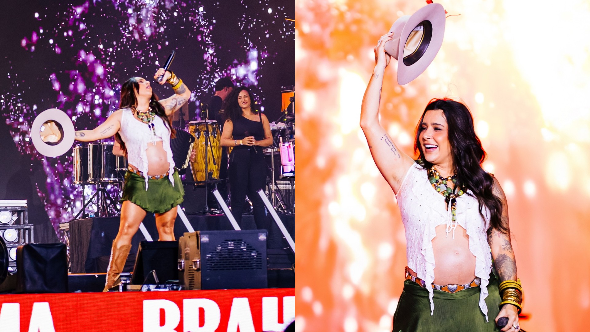 Lauana Prado aposta em minissaia e barrigão à mostra em show da ExpoLondrina 2026