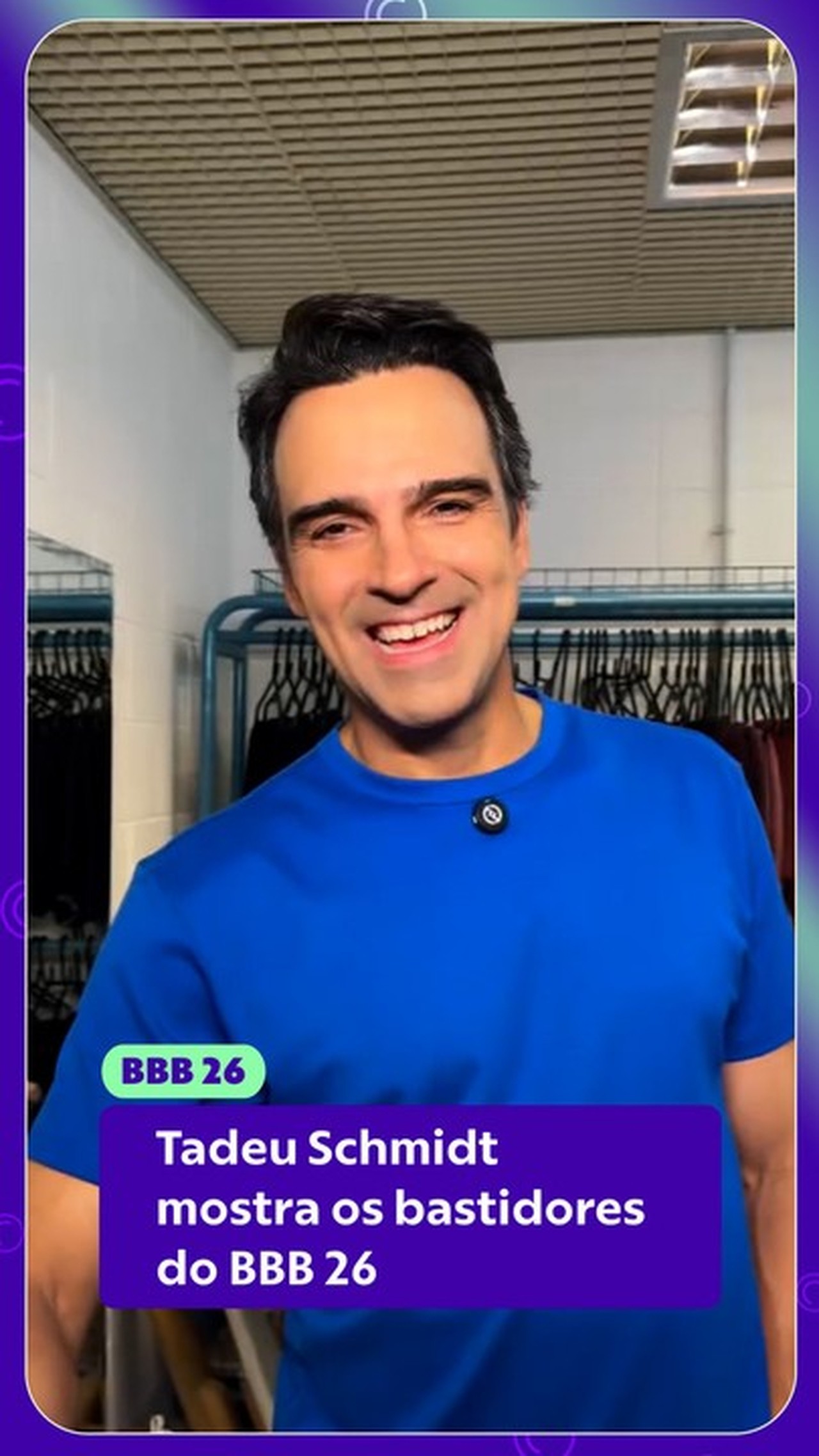 Tadeu Schmidt mostra os bastidores do BBB 26: 'Antes de aparecer na TV, muito trabalho fora das câmeras'