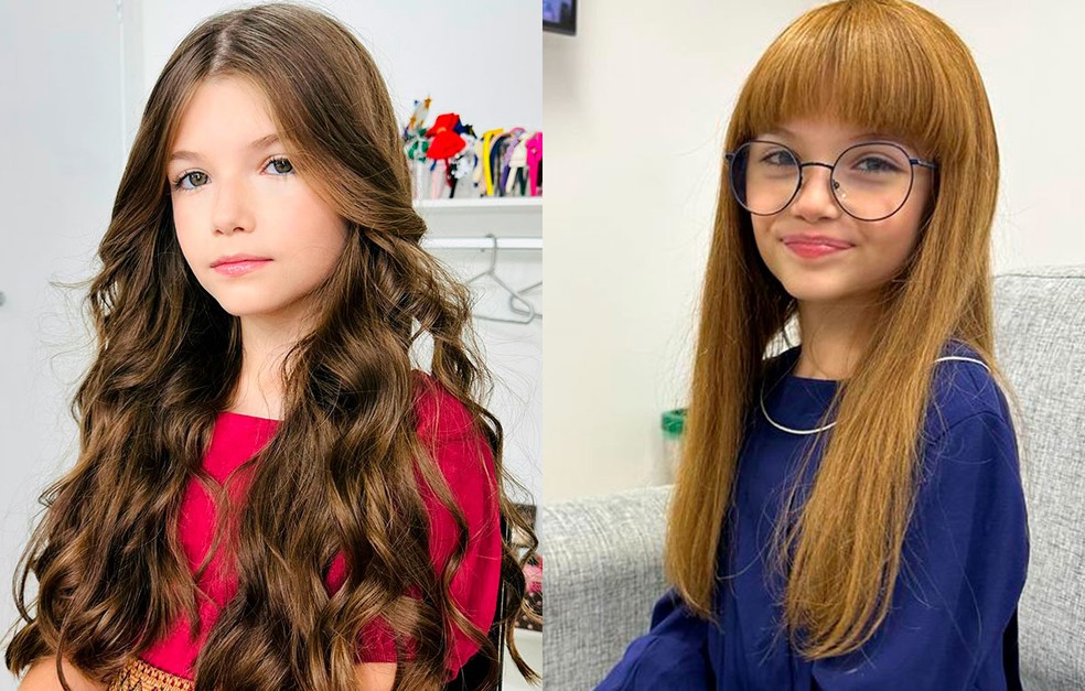 Alice Carneiro de Camargo está adora fica ruiva para interpretar a personagem Preciosa criança, em Fuzuê — Foto: Arquivo Pessoal