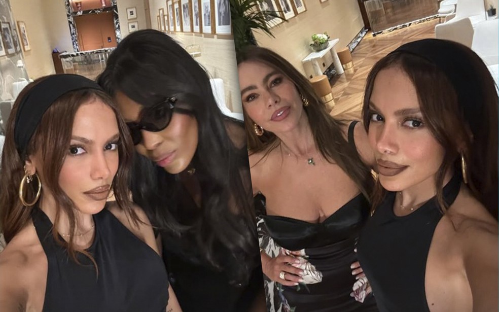 Após infecção bacteriana, Anitta ressurge ao lado de Naomi Campbell e Sofía  Vergara | Famosos | gshow