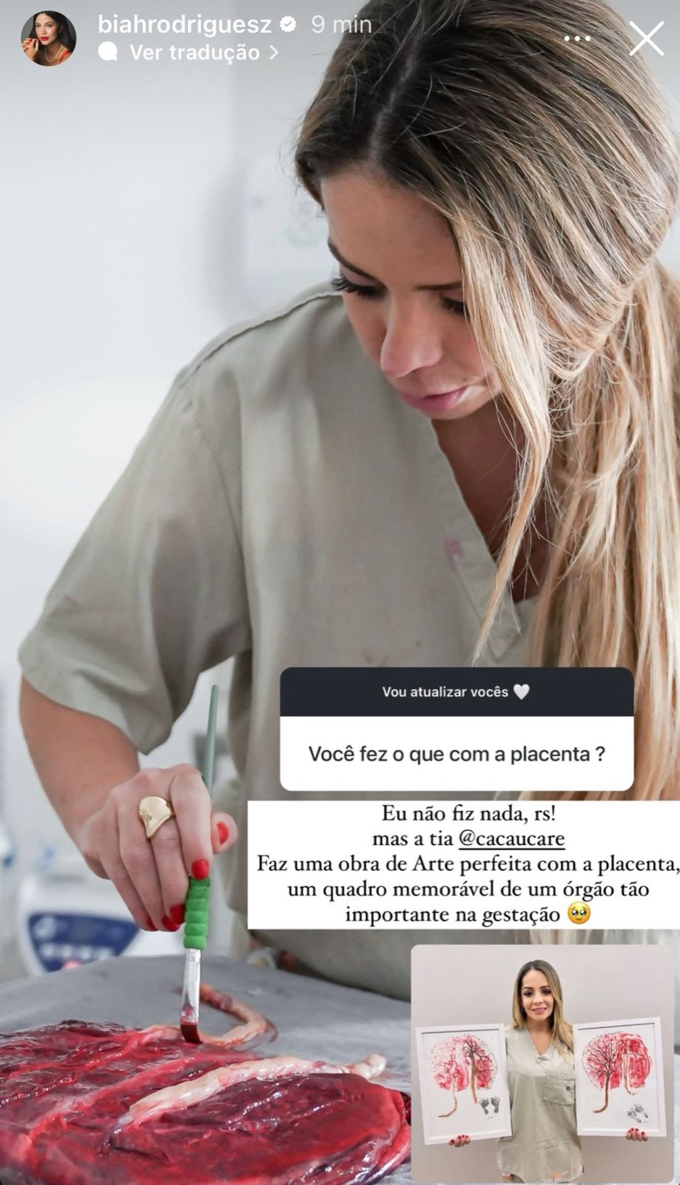 Biah Rodrigues mostra gêmeos após primeira noite em casa e explica o que fez com a placenta depois do parto — Foto: Reprodução/Instagram