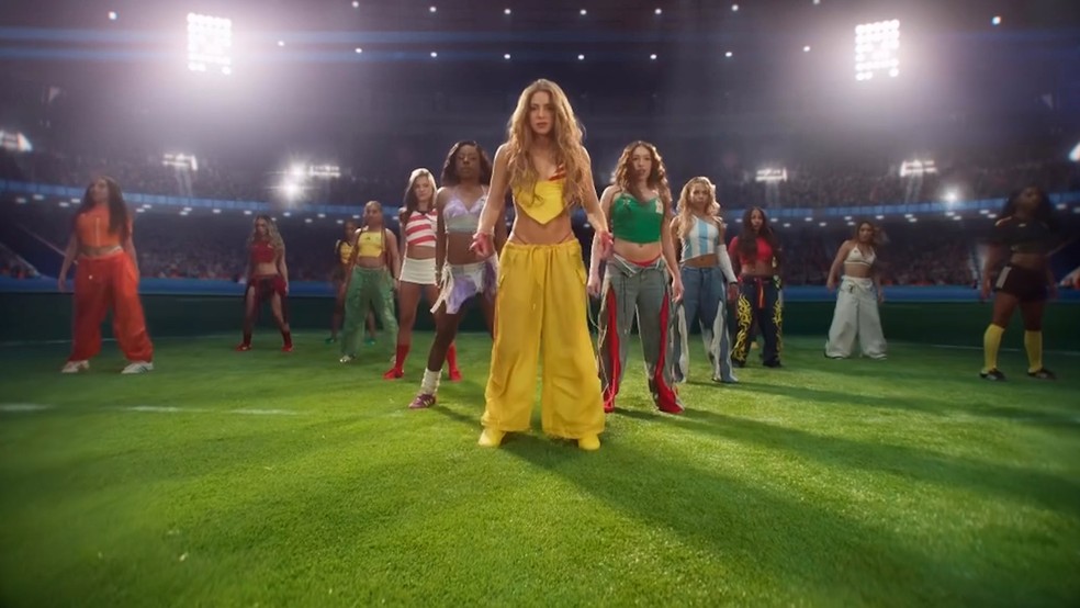 Shakira no clipe da Copa do Mundo 2026 — Foto: Reprodução Instagram