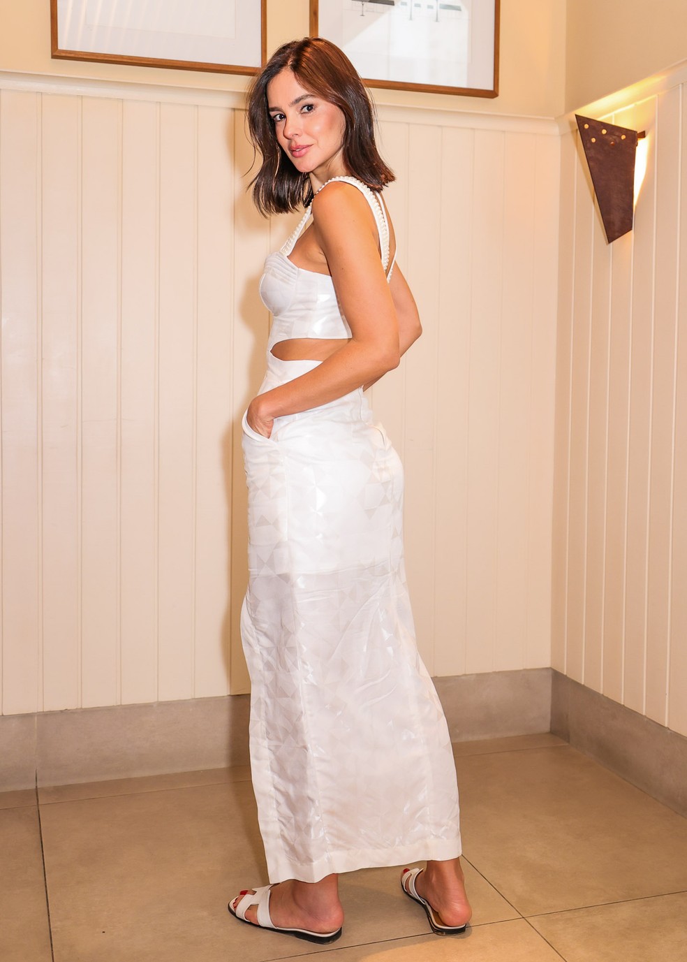 Vera Viel durante as celebrações de aniversário de Helena — Foto: Rafael Cusato/Brazil News