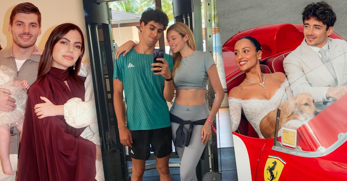 Filha de brasileiro, paixão escolar e modelos. Quem são as WAGs da Fórmula 1?