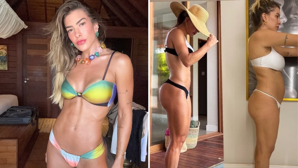 Lore Improta mostra antes e depois do pós gestação: 'Tive certeza que meu corpo não ia voltar' — Foto: Reprodução/Instagram
