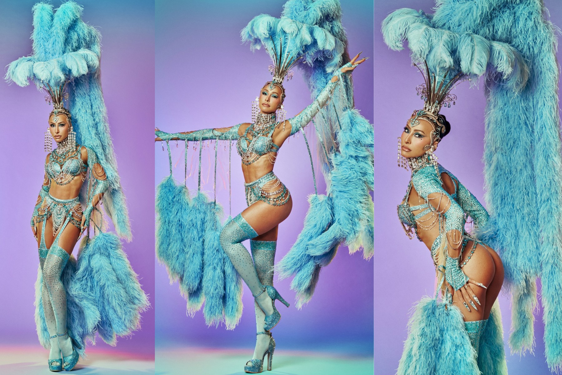 Rainha de Bateria da Vila Isabel, Sabrina Sato arrasa no look para minidesfile na Cidade do Samba