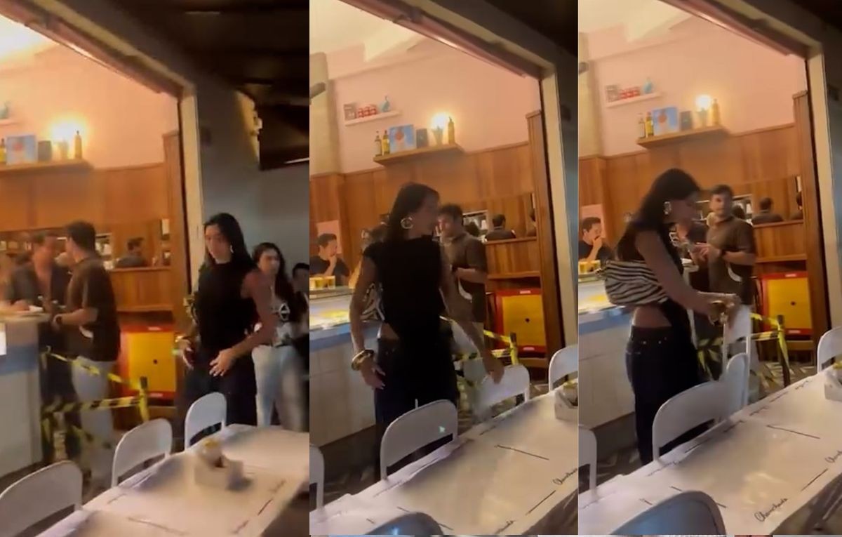 Dua Lipa 'em casa': após ir ao Maracanã e cair no samba, cantora vai visita bar e puxa cadeira para sentar