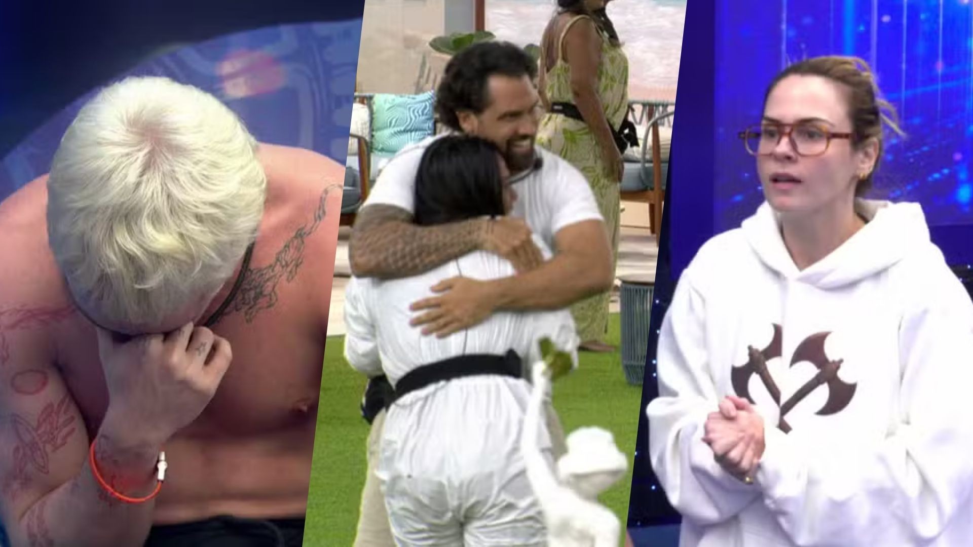 Resumo do BBB 26 hoje: madrugada tem novos participantes, discussão por cama e choro de Juliano Floss