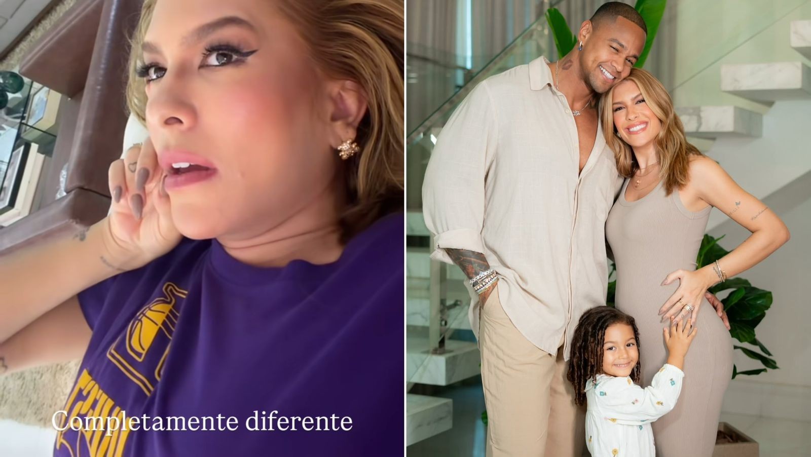 Lore Improta revela diferenças entre a 1ª e a 2ª gravidez e confessa: 'Estou uma draga'