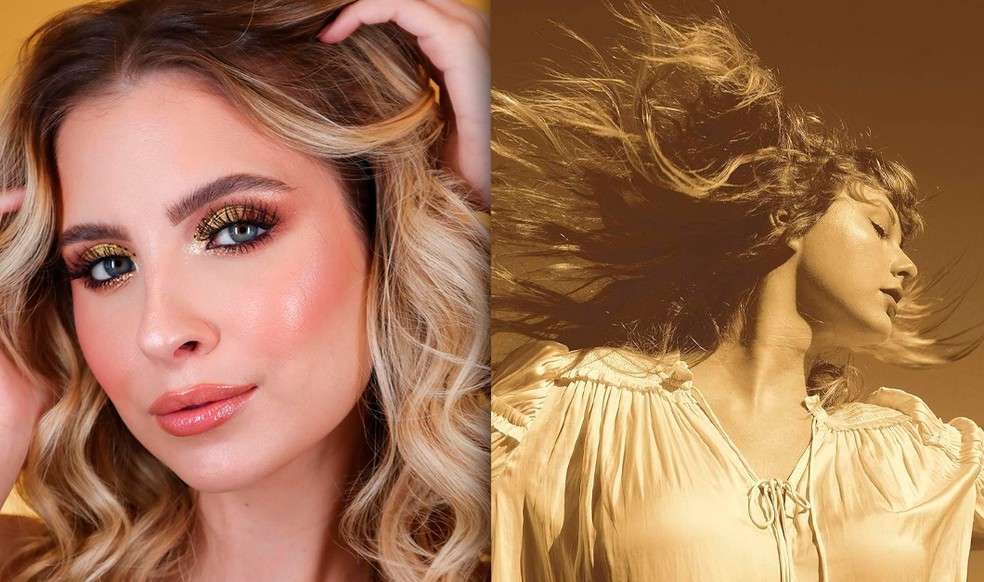 Influenciadora ensina maquiagem temática de Fearless para shows de Taylor Swift no Brasil — Foto: reprodução/divulgação