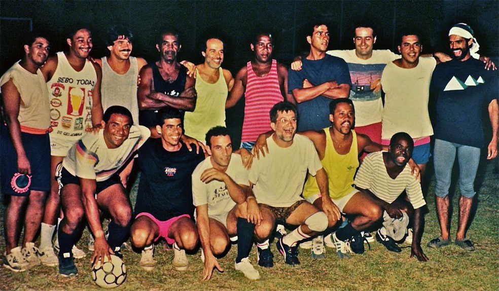 Foto da equipe da primeira versão de Renascer — Foto: Arquivo Pessoal de Walter Carvalho