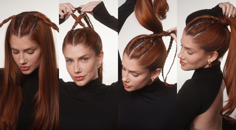 O Moda e Beleza Prática e a influenciadora Carol Priante trazem dois penteados lindíssimos como inspiração para te resgatar nesses momentos. — Foto: Divulgação