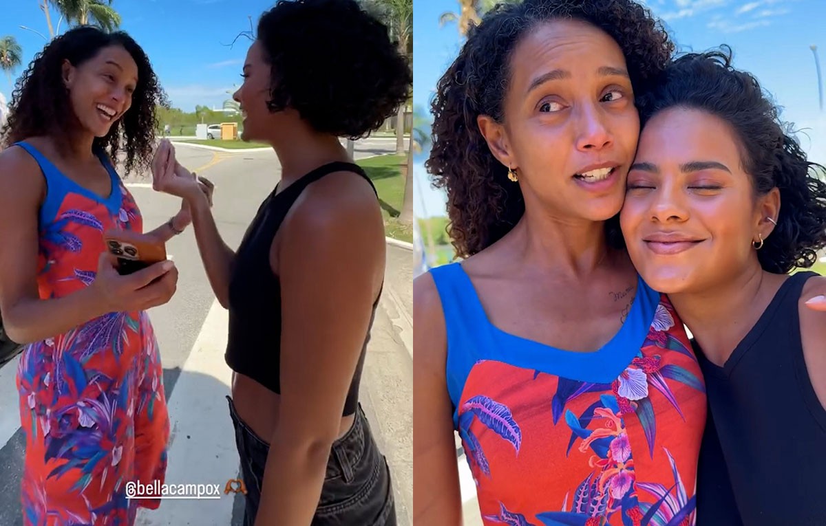 Taís Araujo e Bella Campos mostram total sintonia nos bastidores de Vale Tudo: ‘Você não vale nada’