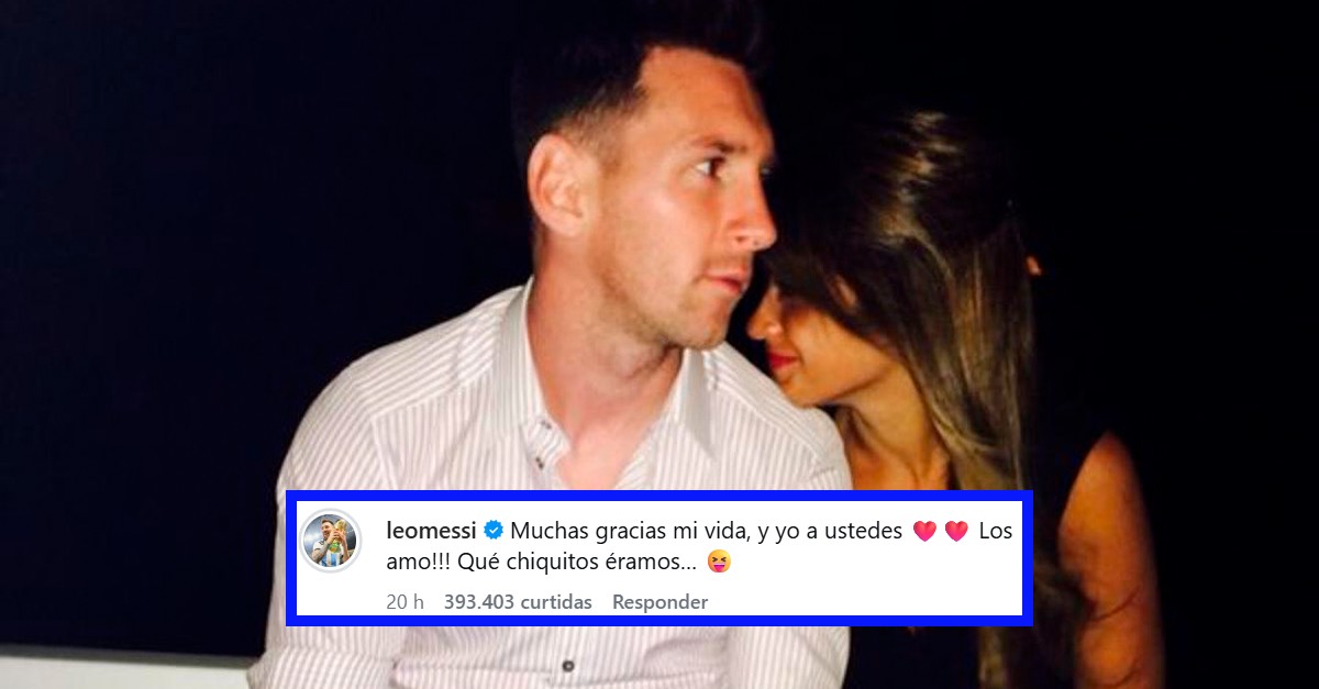 Messi responde declaração de Antonela Roccuzzo pelo seu aniversário: 'Éramos tão pequenos'