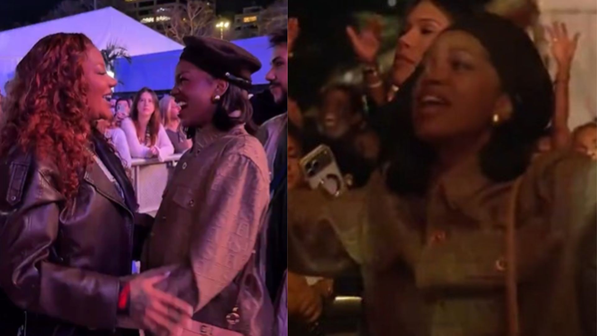 IZA se esbalda e chora em show de Lauryn Hill