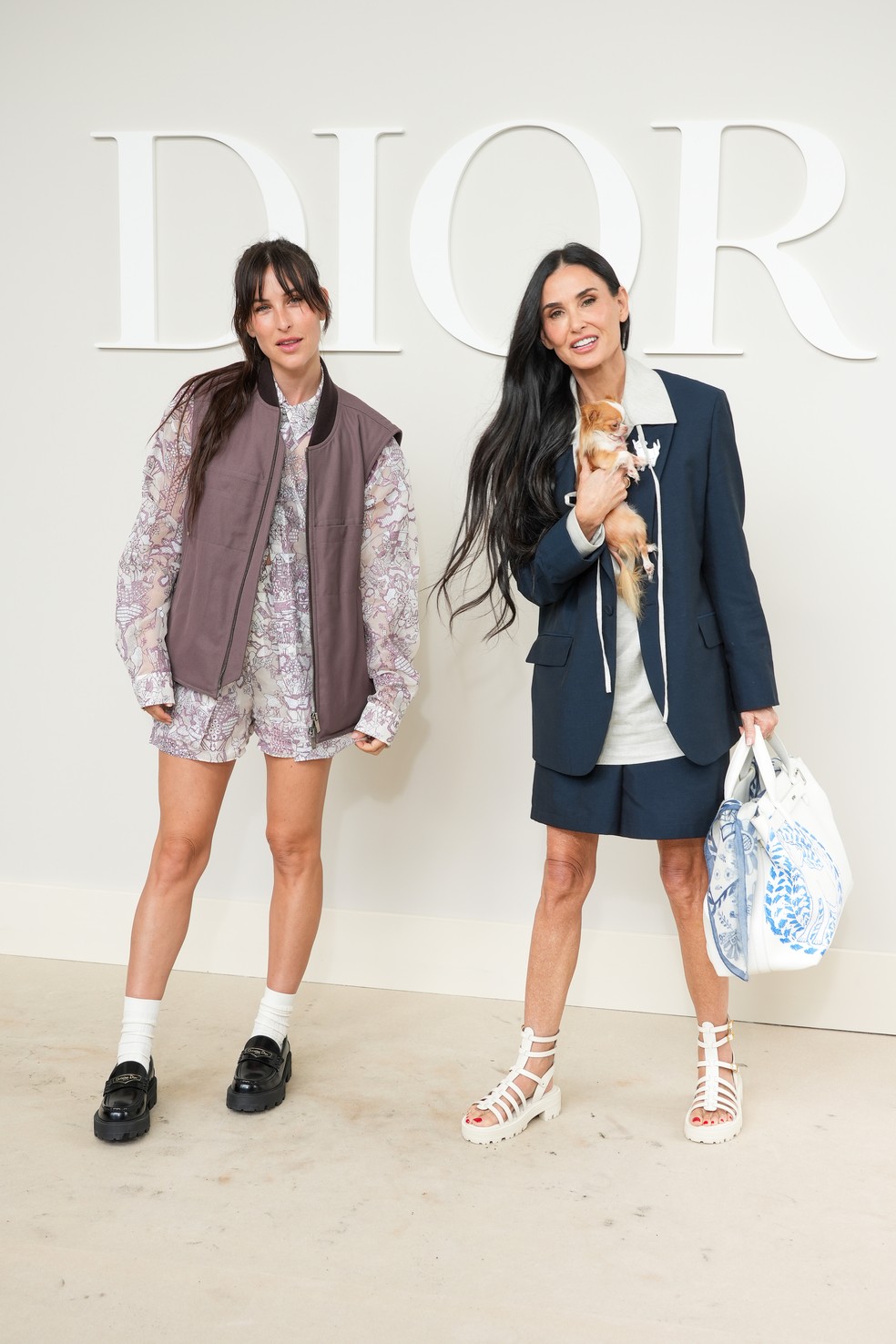 Scott LaRue Willis e Demi Moore — Foto: Francois Durand/Getty Images