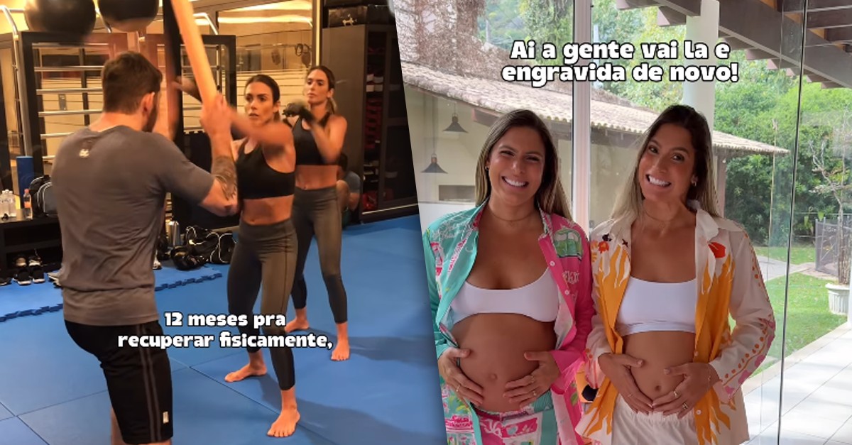 Bia e Branca Feres celebram semelhanças em terceira gravidez: 'Presente lindo'