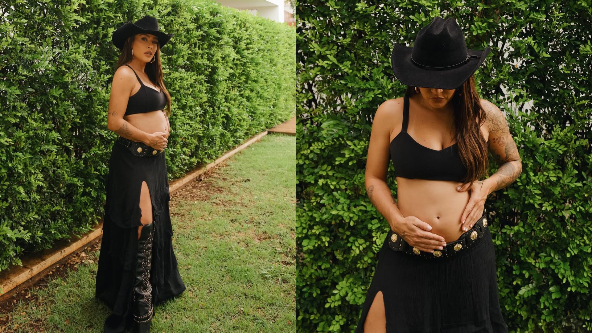 Lauana Prado posa e exibe barriga de seis meses de gravidez: 'Me sinto maravilhosa'