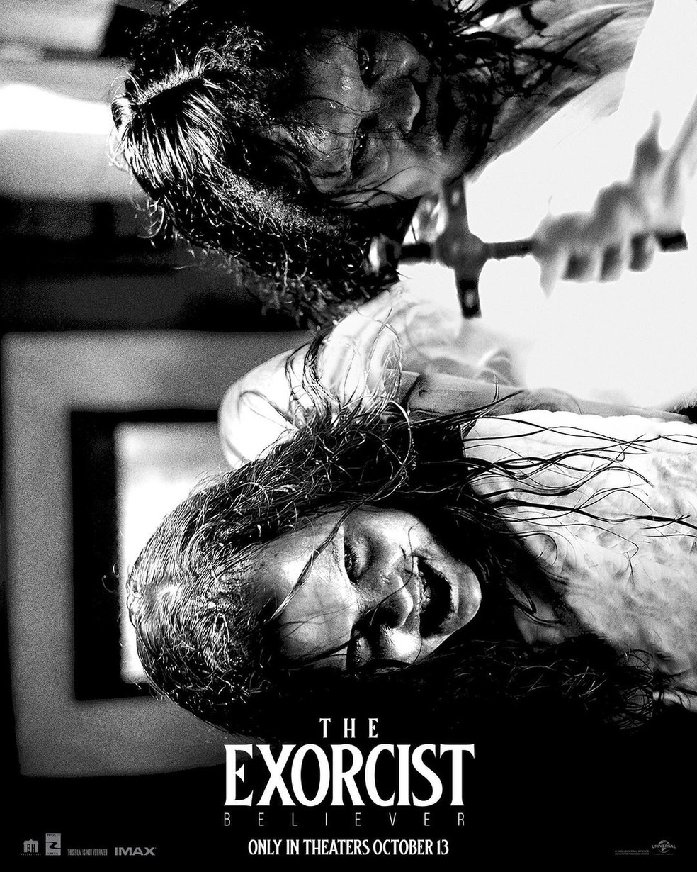 Novo pôster da continuação de Exorcista, 'The Exorcist Believer' — Foto: Reprodução/Instagram