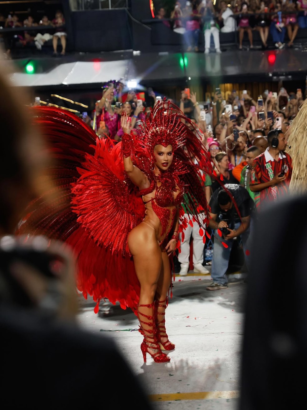 Virginia relembra desfile na Grande Rio ao deixar o posto de rainha de bateria — Foto: Reprodução/Instagram