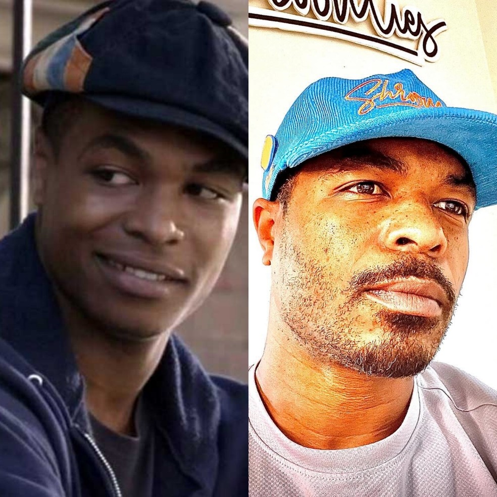 Antes e depois: Kevontay Jackson interpretou Jerome em 'Todo Mundo Odeia o Chris' — Foto: Divulgação/CBS, Reprodução/Instagram