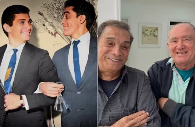 Renato Aragão resgata foto antiga com Dedé Santana e homenageia ator nos 90 anos: 'Amigo querido'