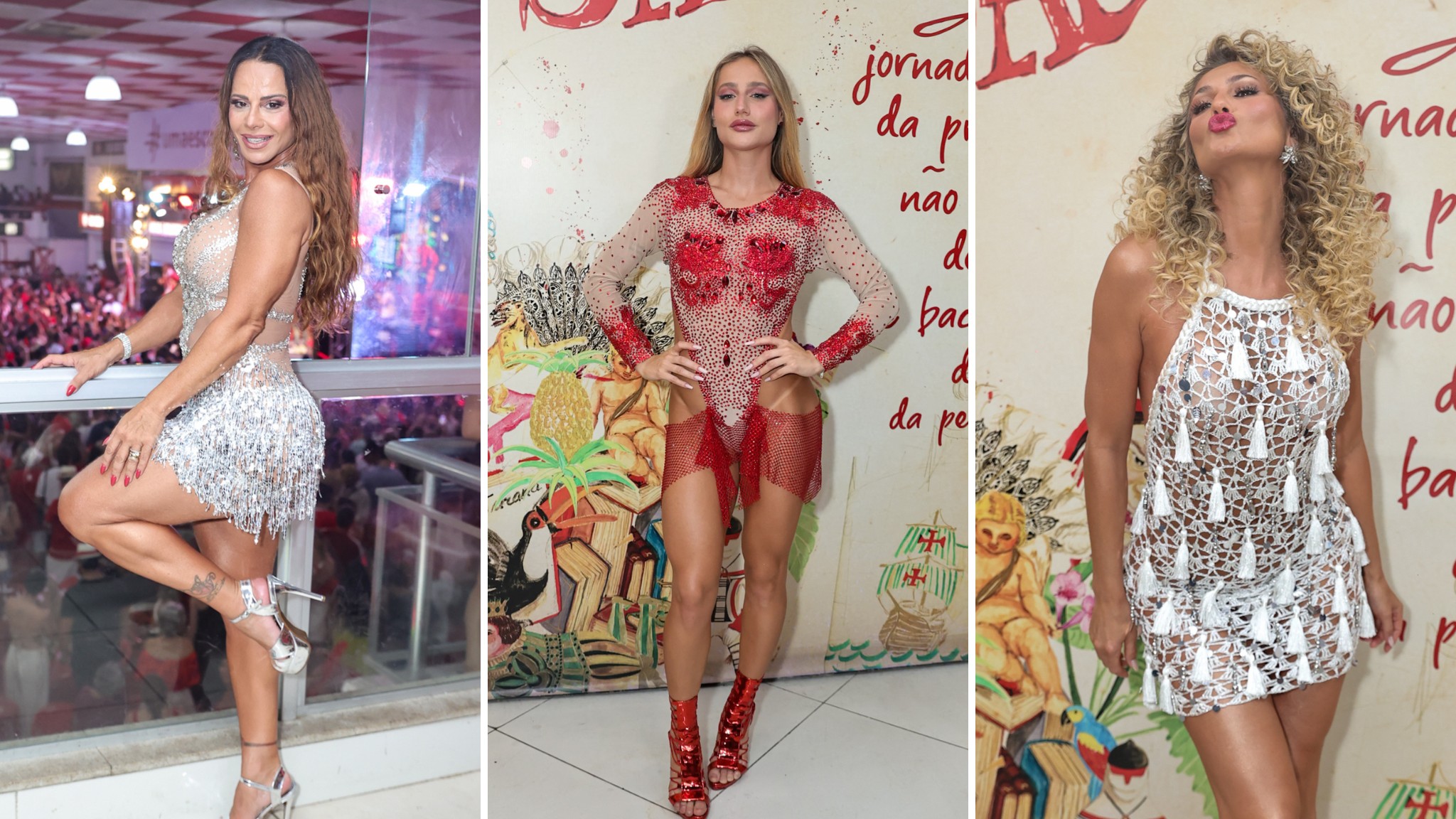 Viviane Araujo, Bruna Griphao, Lívia Andrade, Lorena Maria, rainha e musas brilham no Salgueiro