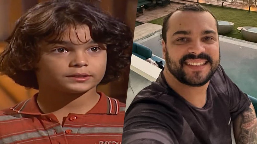 Antes e depois de Alexandre Lemos, o Zé Maria de Era Uma Vez... — Foto: Reprodução/Globo/Instagram