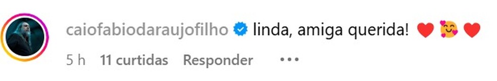 O escritor Caio Fabio Araujo Filho parabenizou Xuxa pelo seu aniversário — Foto: Instagram