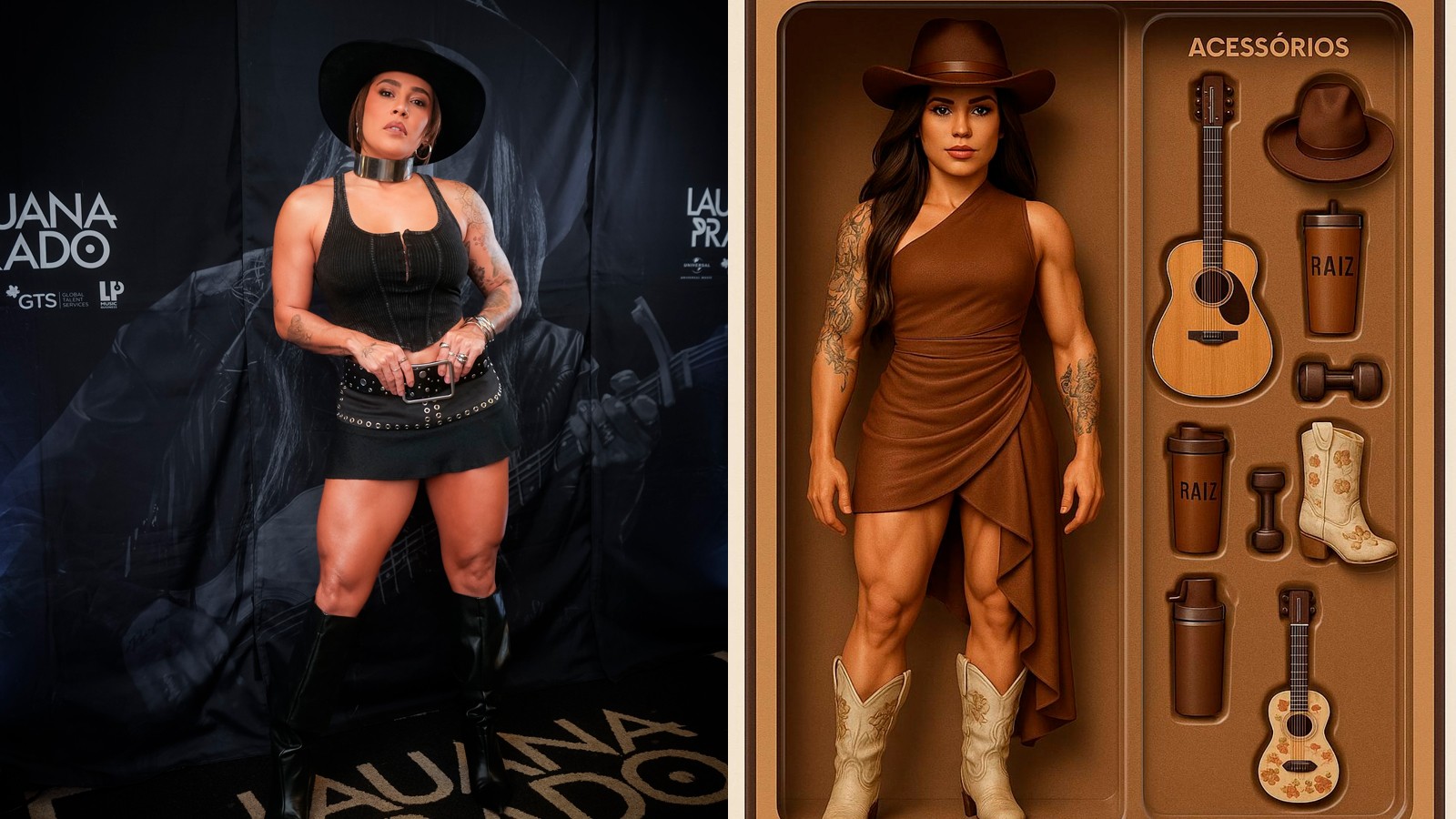 Lauana Prado ganha versão com 'supercoxa' na trend do 'action figure'; confira