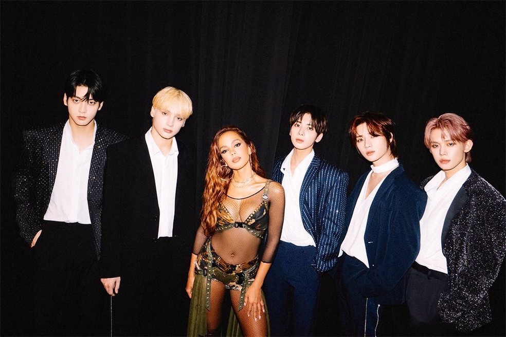 K-POP・アジア TOMORROW X TOGETHER SHINE X TOGETHER Tomorrow X Together, grupo K-Pop que lançou música com Anitta, tem