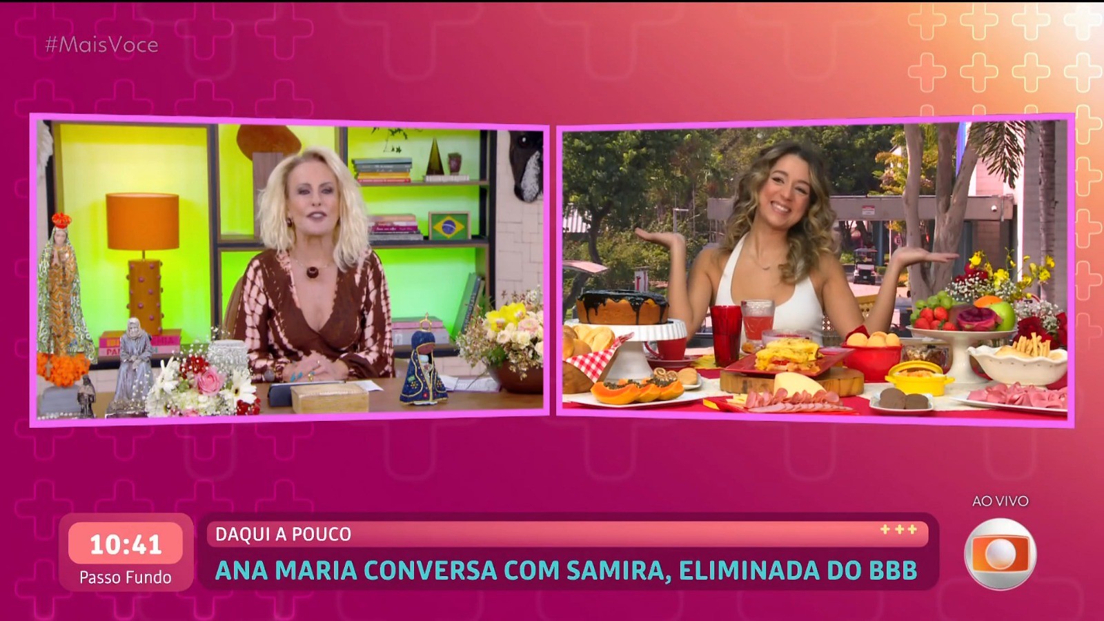 Samira toma café com Ana Maria Braga após Eliminação no BBB 26