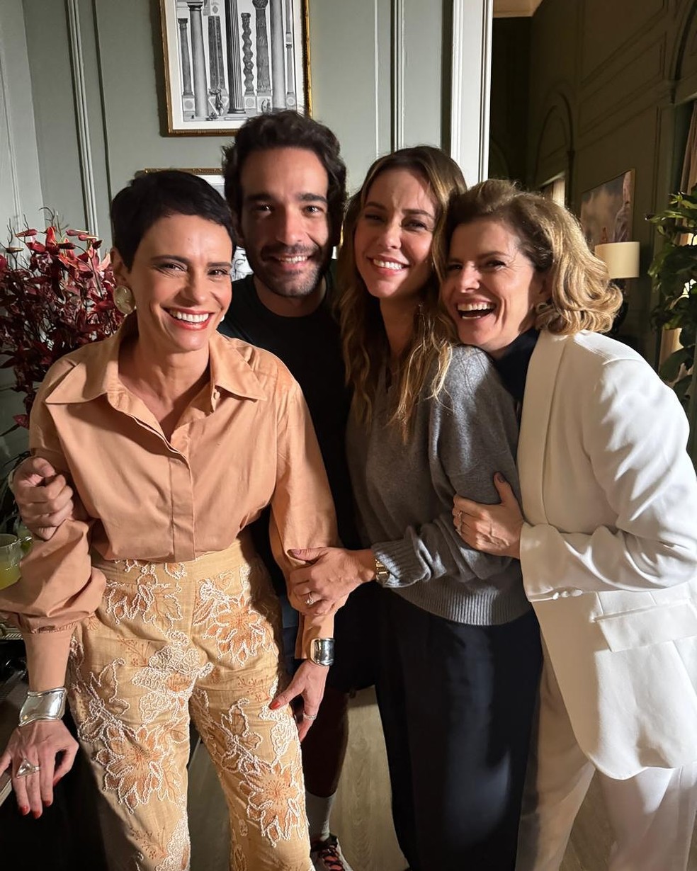 Paolla Oliveira nos bastidores de Vale Tudo — Foto: Reprodução/Instagram