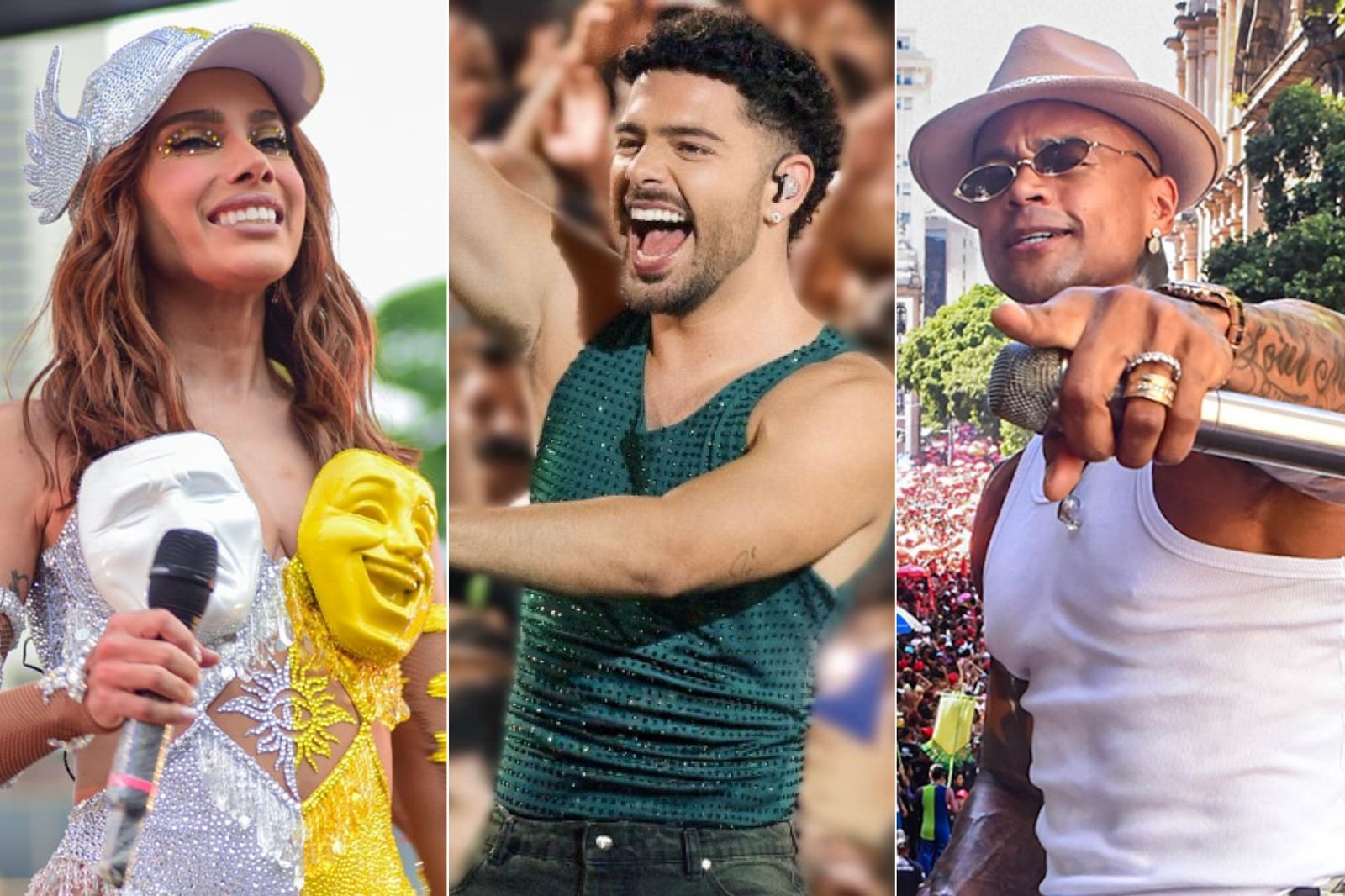 Ainda tem Carnaval! Anitta, Pedro Sampaio e Léo Santana comandam megablocos no Rio e em São Paulo
