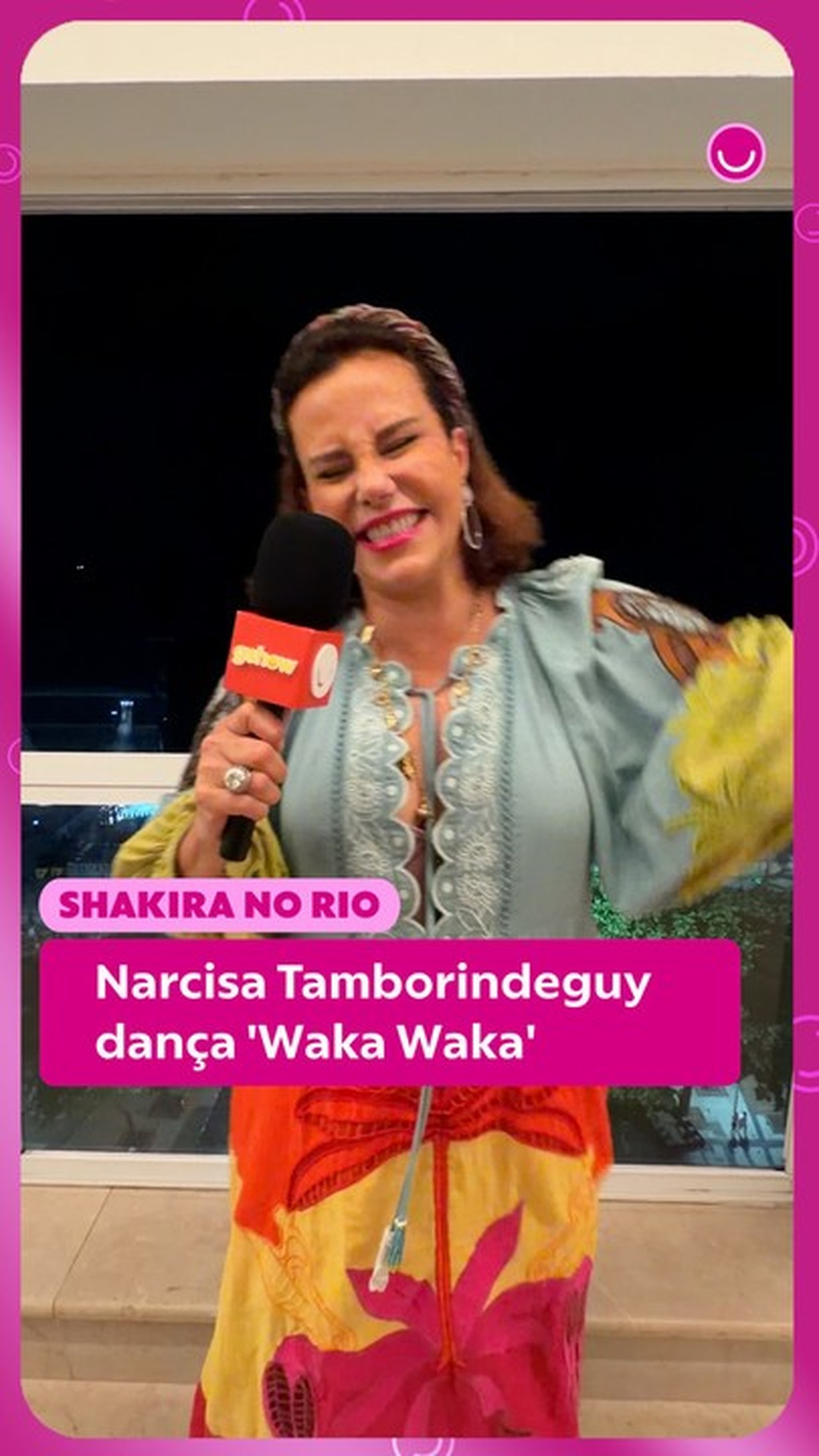 Narcisa Tamborindeguy dança 'Waka, Waka' e revela esquenta restrito para Show da Shakira: 'Para poucos e bons'