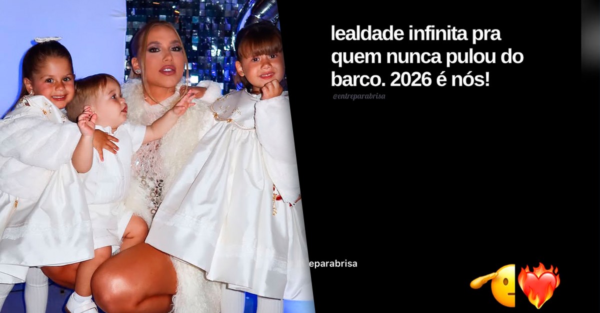 Virginia posta mensagem reflexiva após virada de ano: 'Lealdade infinita pra quem nunca pulou do barco'