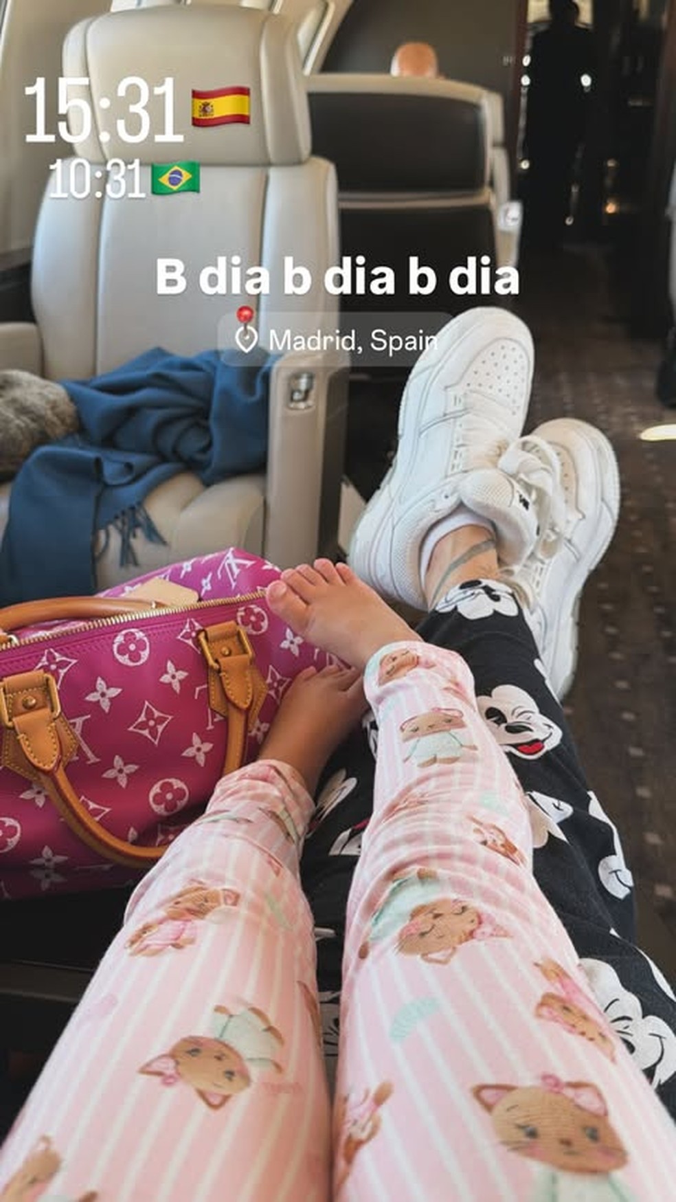 Virginia pousa com os filhos em Madri, na Espanha — Foto: Reprodução/Instagram