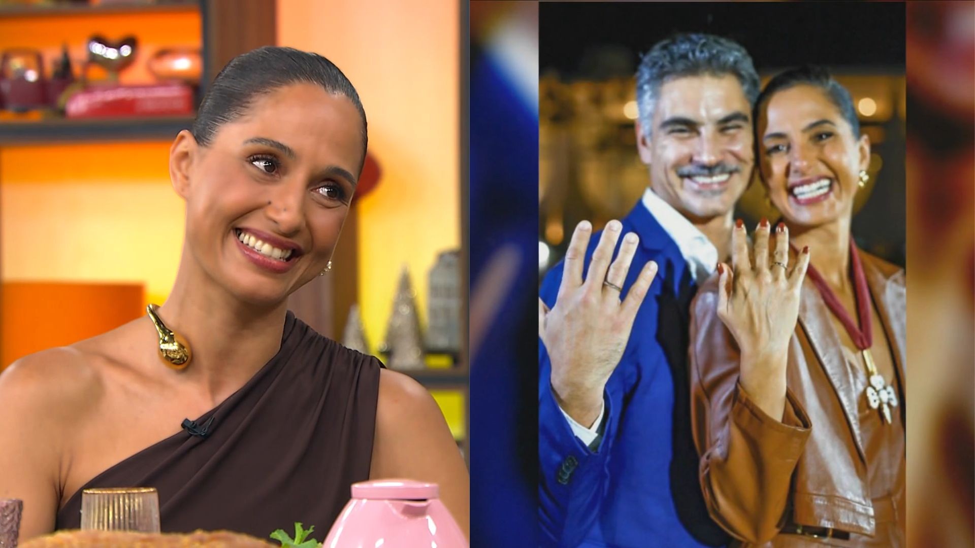 Camila Pitanga relembra pedido de casamento e revela planejamento para cerimônia