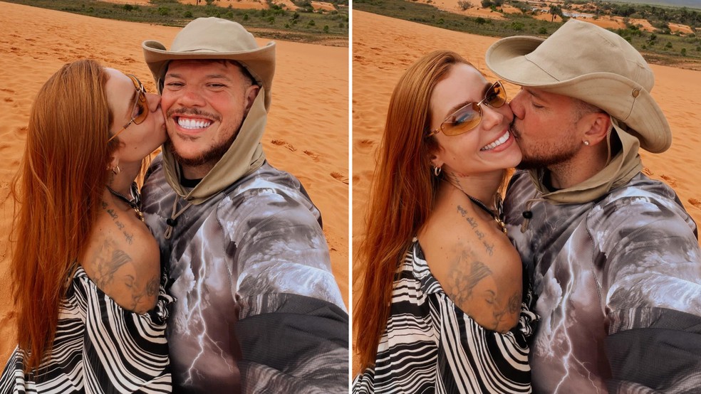 Thaís Vasconcellos e Ferrugem — Foto: Reprodução Instagram