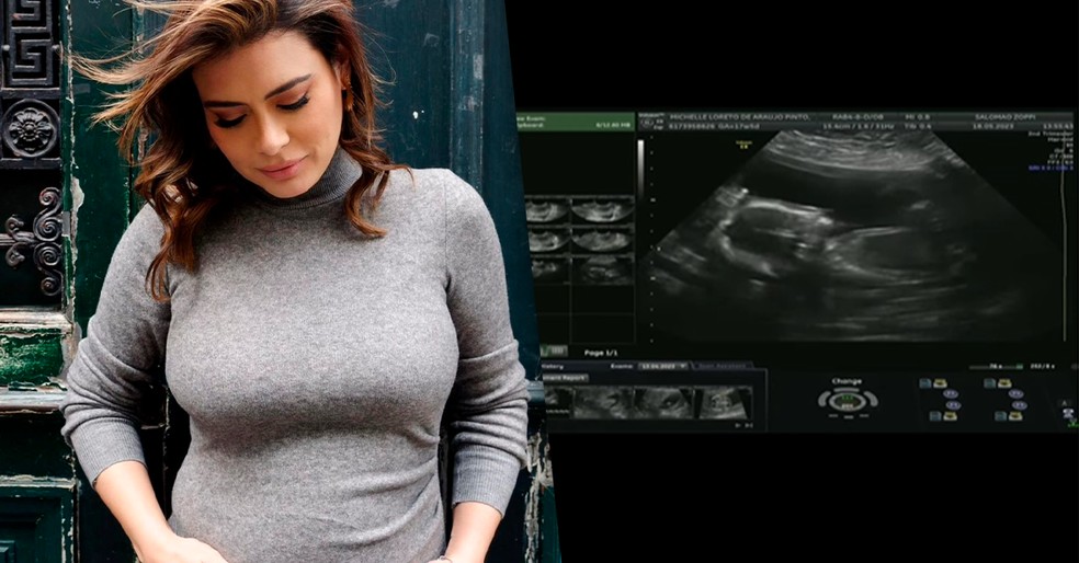 Michelle Loreto revela sexo e nome do primeiro filho  — Foto: Instagram
