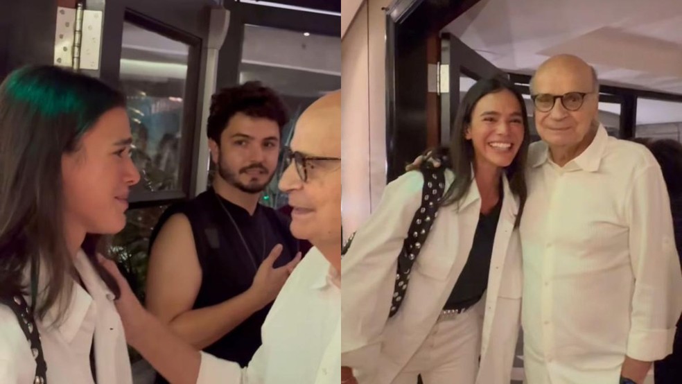 Bruna Marquezine se emociona ao conhecer Drauzio Varella | Famosos | gshow