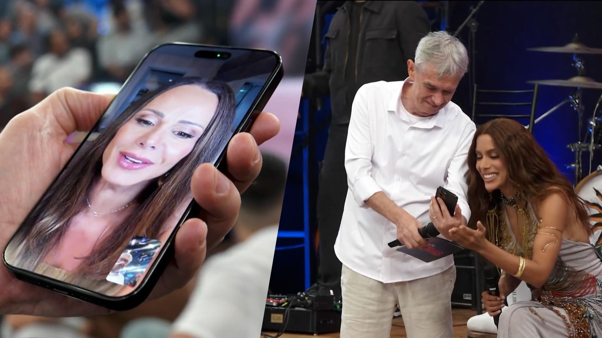 Imagem ilustrativa sobre Anitta revela no Altas Horas como Viviane Araújo a ajudou a descobrir um irmão mais velho
