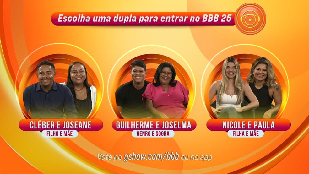 Confira as duplas que disputam vaga no reality — Foto: Globo