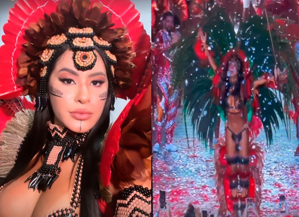 Ex-BBB Isabelle Nogueira é ovacionada após apresentação em evento 'prévia' de Parintins — Foto: Reprodução/Instagram
