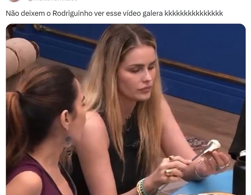 Internautas criam meme com comentário de Rodriguinho — Foto: Reprodução/X