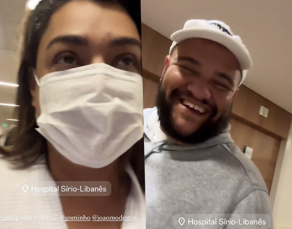 Preta Gil recebe visita de familiares e amigos no hospital — Foto: Reprodução/Instagram