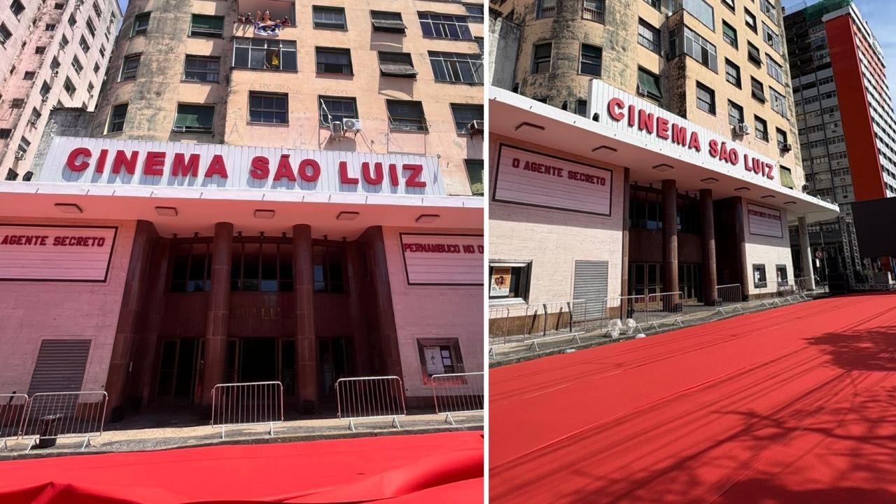 Oscar®: veja cinema decorado onde parte do elenco de 'O Agente Secreto' se reúne para assistir à cerimônia