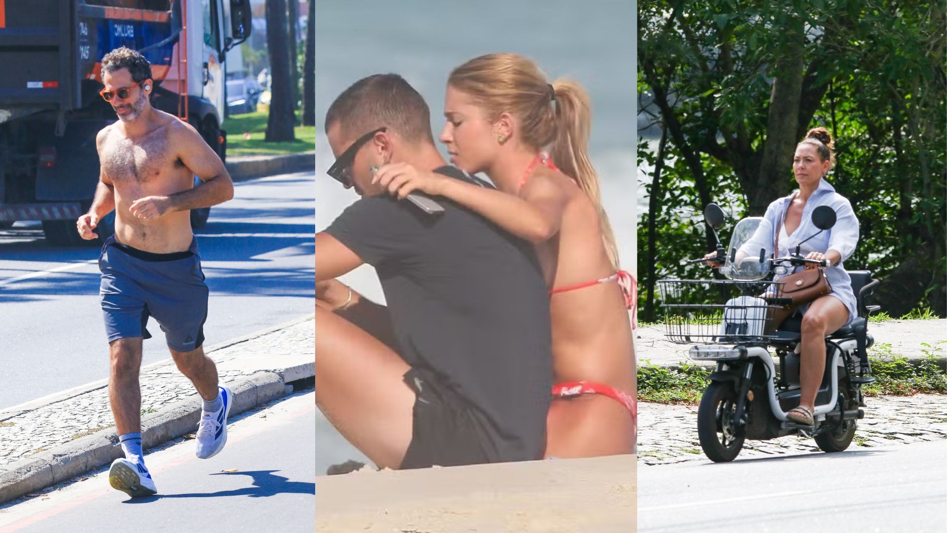 Famosos curtem véspera de feriado ao ar livre