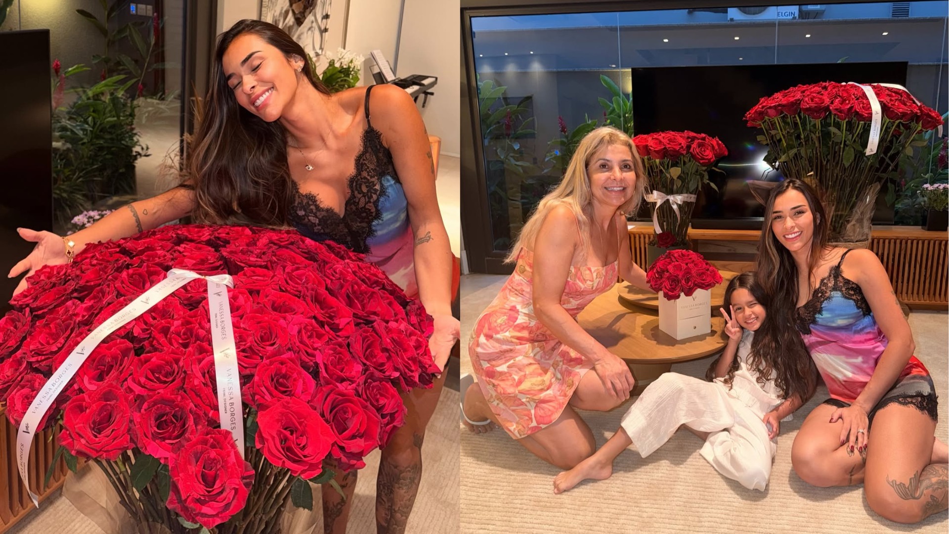 Tainá Castro ganha flores e anel de Éder Militão no Dia da Mulher e se declara: 'Te quiero pra sempre'