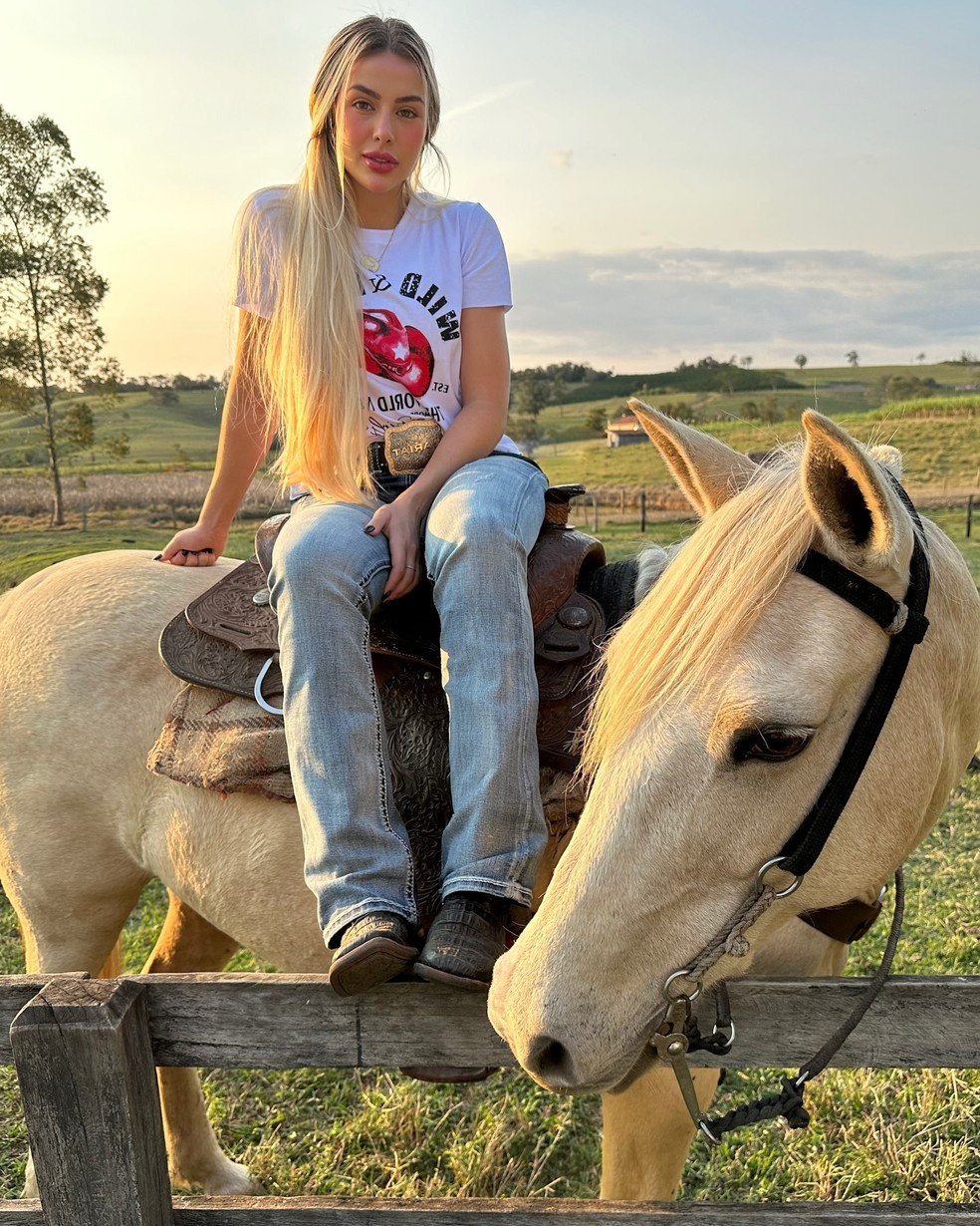 Duda adora cavalos — Foto: Reprodução/Instagram